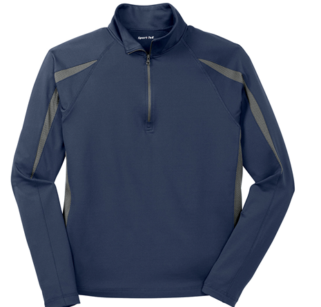 Sport-Tek Mens Sport-Wick Moisture Wicking 1/4 Zip Sweatshirt