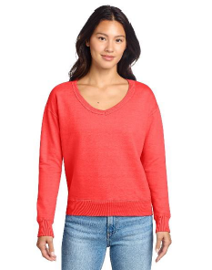 Port Ladies Beach Wash V-Neck Sweatshirt